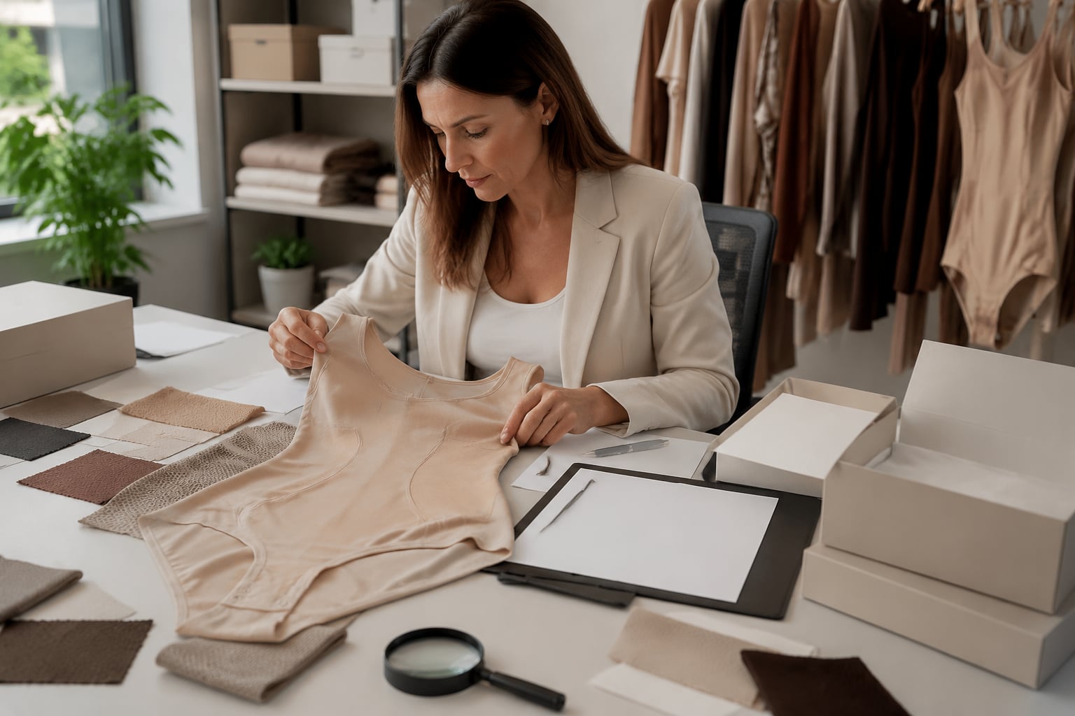 Cómo elegir materiales para shapewear profesional