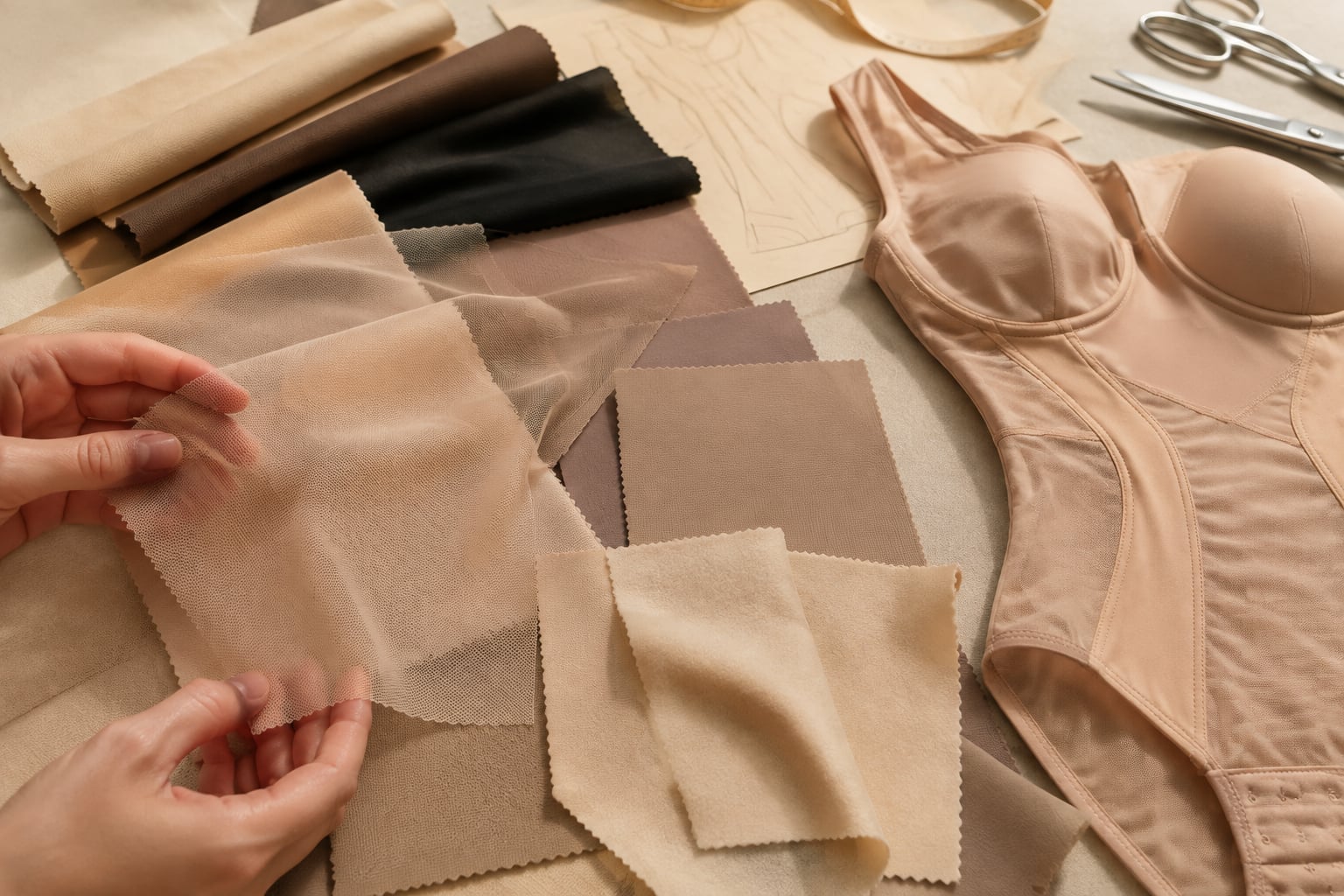 Cómo elegir materiales para shapewear profesional