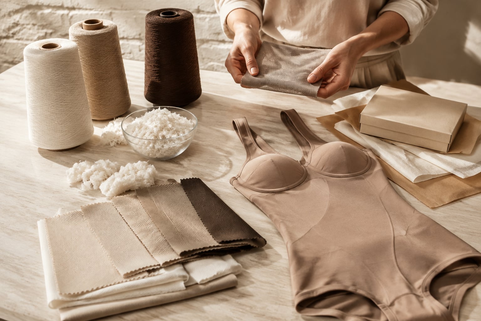 Fabricación sostenible de fajas: materiales y pruebas